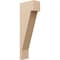 Ekena Millwork 5"W x 10"D x 30"H Thin Burlington Rough Cedar Woodgrain TimberThane Corbel, Primed Tan CORUR05X10X30BURRCPR - alternate 1